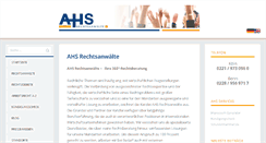 Desktop Screenshot of ahs-kanzlei.de